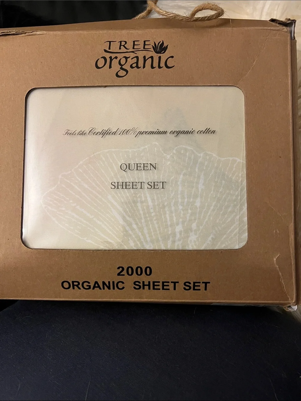 Queen size Floral Leaf Print Cream Cotton Bedding Set - Neutral Tones